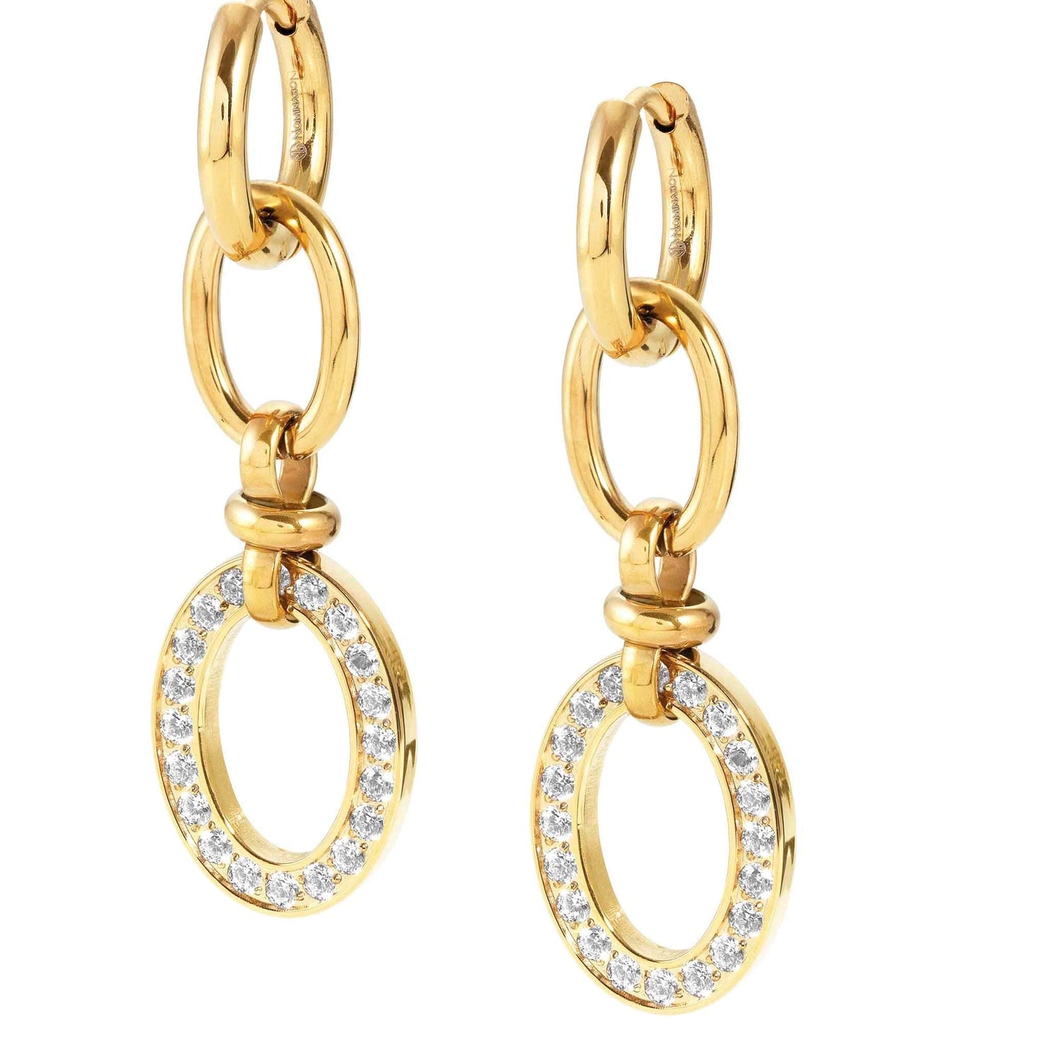 AFFINITY earrings, steel cz (PENDANT) Yellow Gold 028608/012