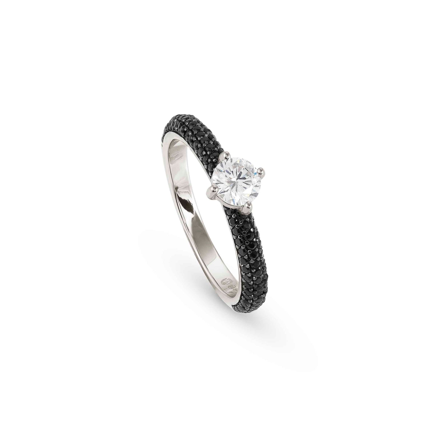 AUREA ring 925 silver, CZ Black Size 13 145700/011/005