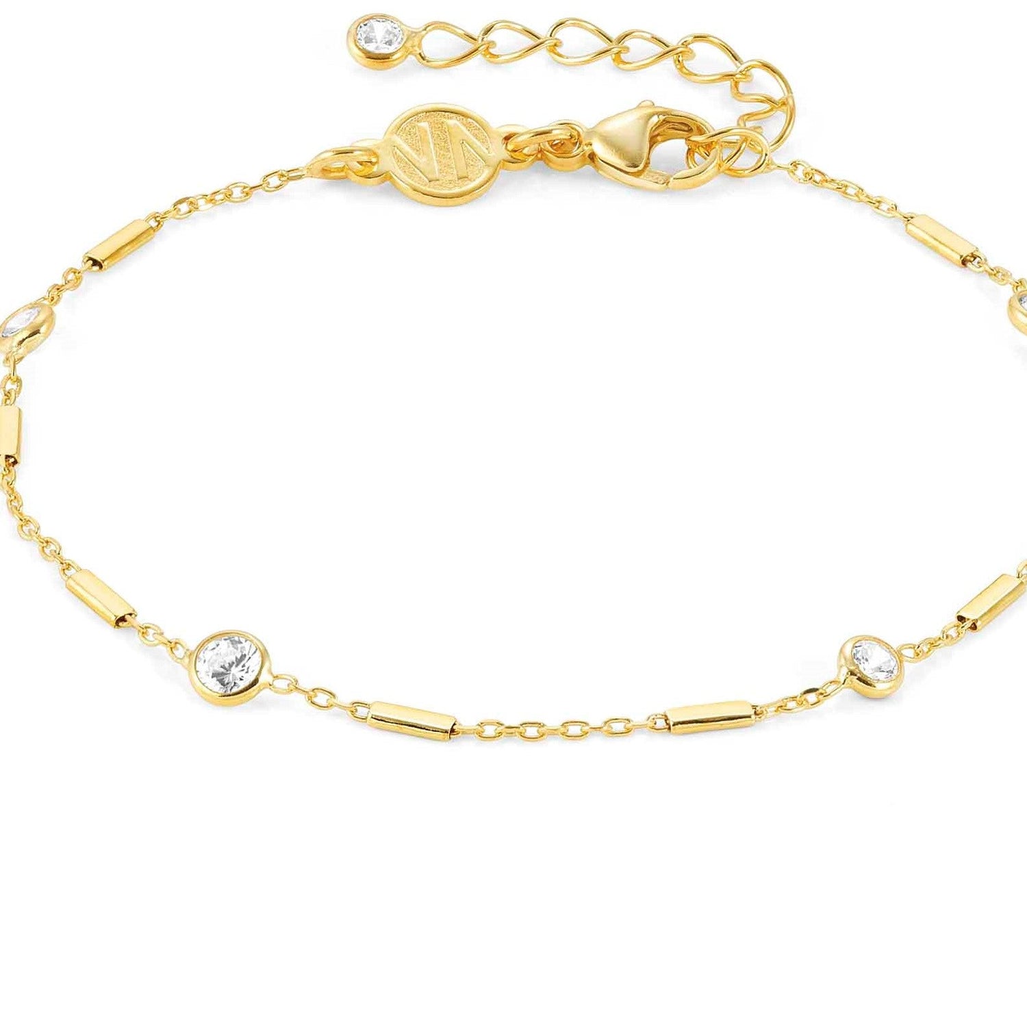 BELLA bracelet ed, DETAILS,925 silver,CZ GOLD,Fantasy chain 146685/035