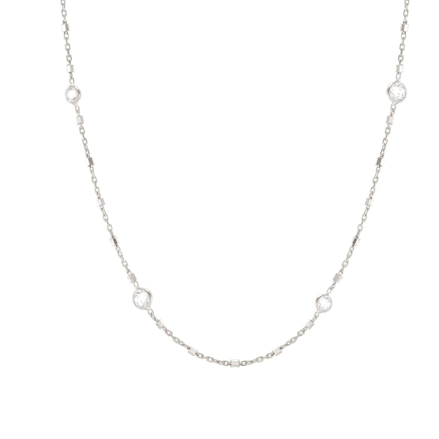 BELLA series ed, DETAILS, 925 silver,CZ,Mixed Chain NL 146686/034