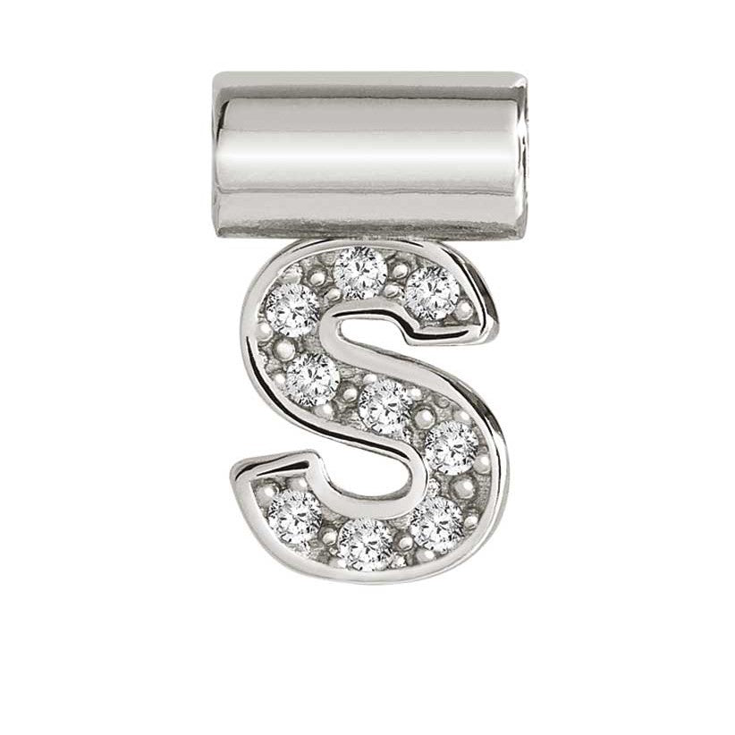 147115/019 SeiMia Letter S 925 Silver + CZ