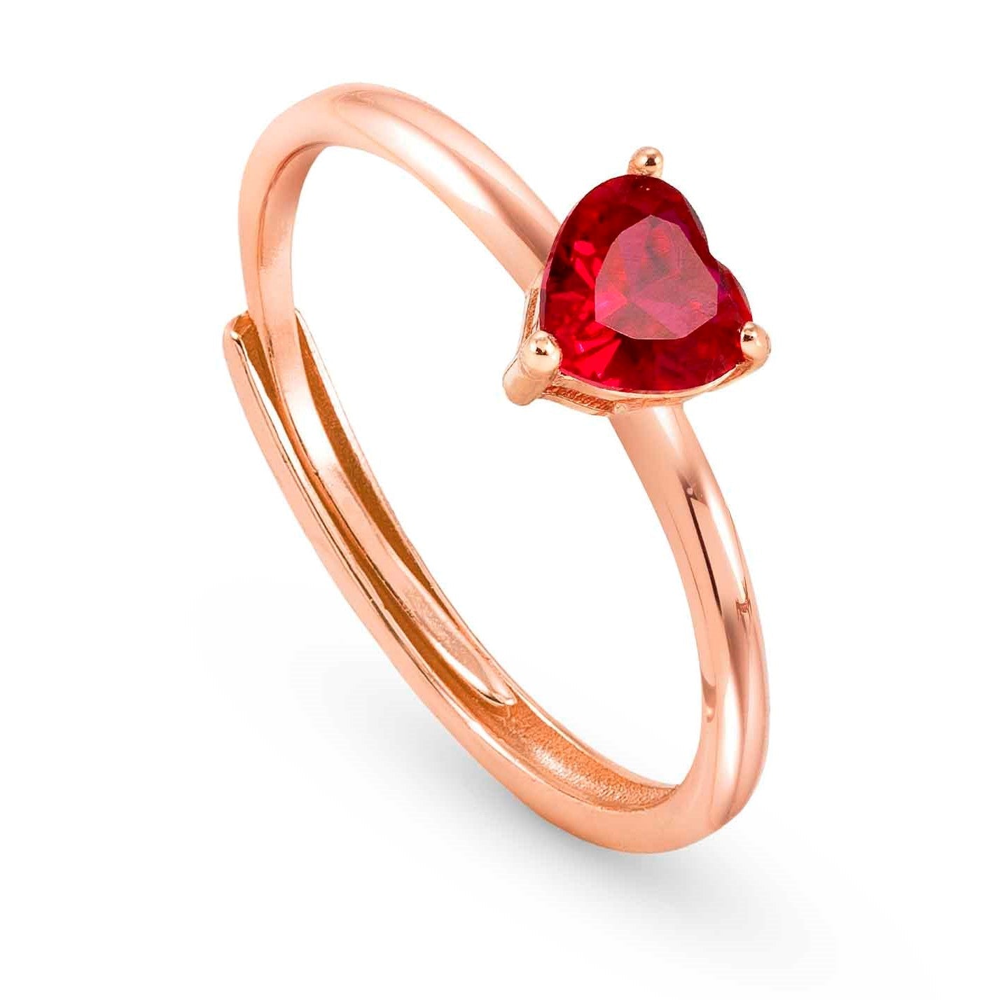 SWEETROCK ring ed. SPARKLING LOVE, 925 silver, CZ, Rose Gold
