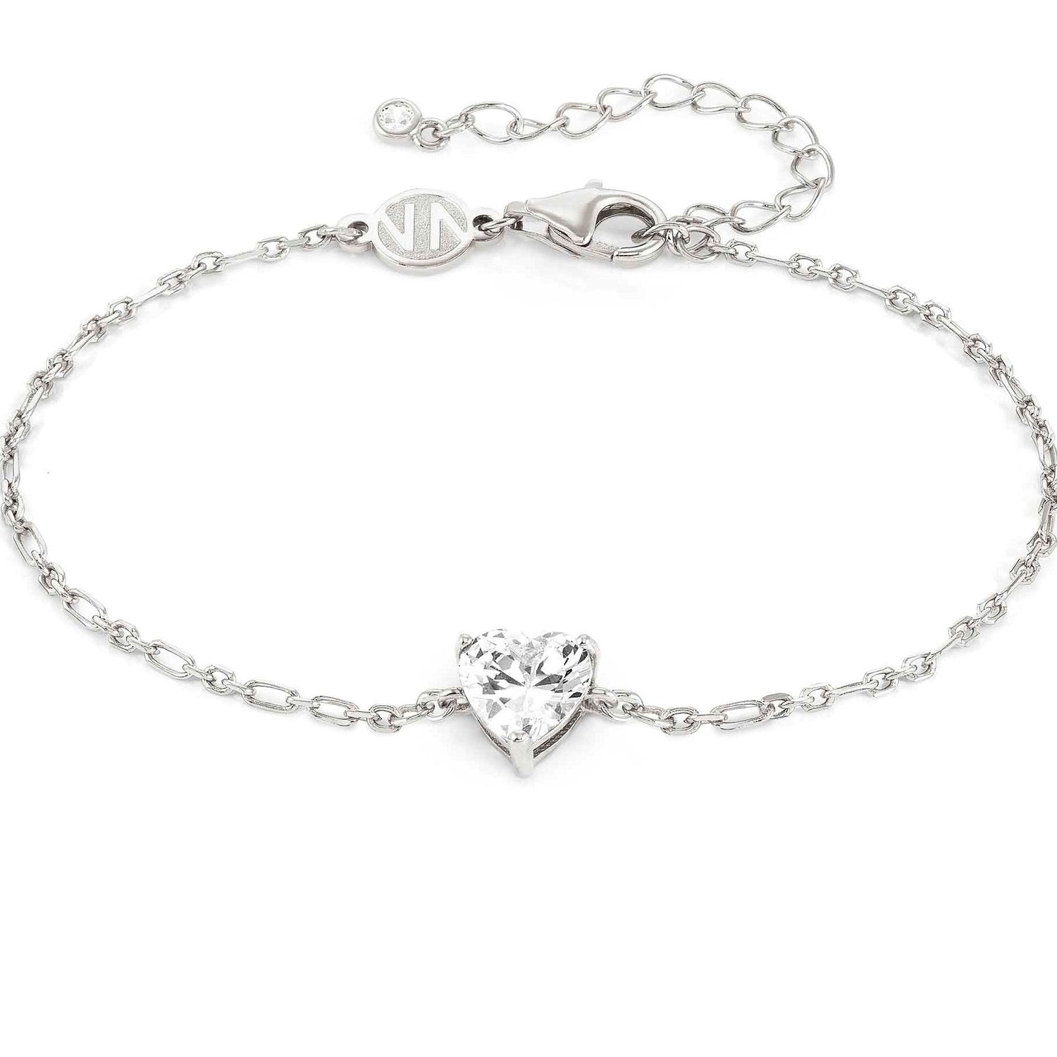 SWEETROCK bracelet ed. SPARKLING LOVE, 925 silver,CZ, Silver