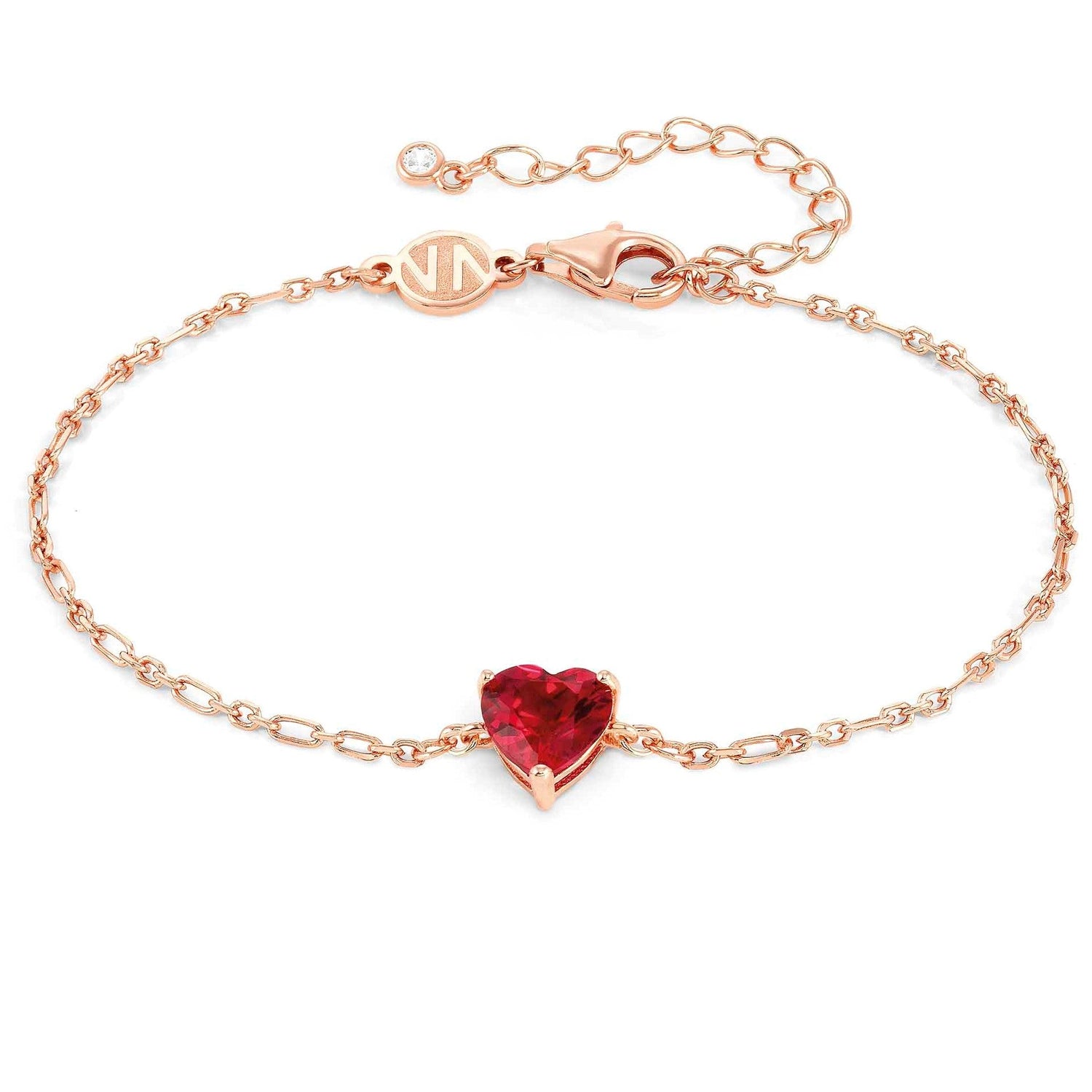 SWEETROCK bracelet ed. SPARKLING LOVE , 925 silver, CZ, Rose Gold