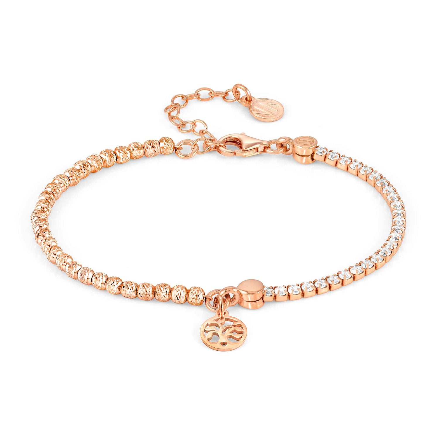 CHIC & CHARM bracelet ed. CELEBRATION 925 silver CZ, (SYMBOL) Tree of Life Rose gold 148616/063