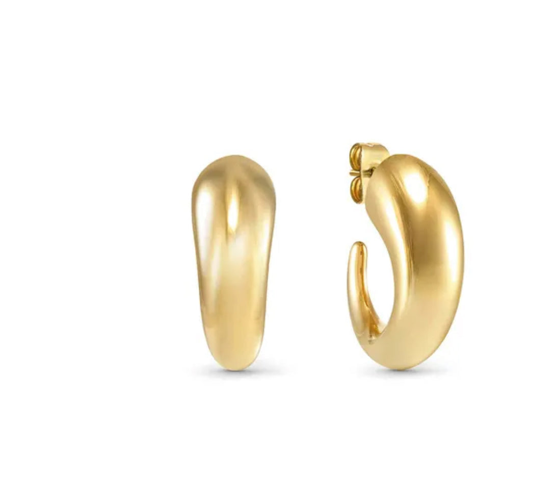 134318 012 ECCLECTICA EARRINGS, DROP HOOP, SMALL
