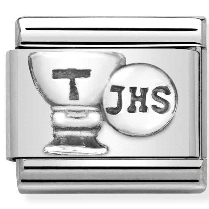 330101/50 Classic, Oxidized st.steel,sterling silver Chalice & Host