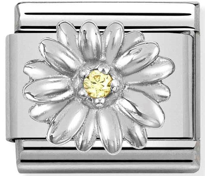 330311/13 Classic symbols S/Steel,silver 925,CZ. Daisy