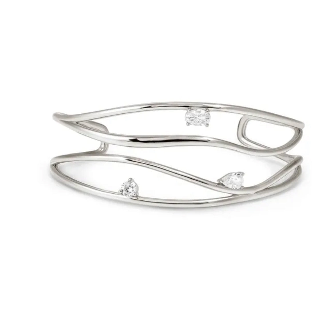 242805/010 MY REBEL ART WIDE CUFF BRACELET WITH CZ