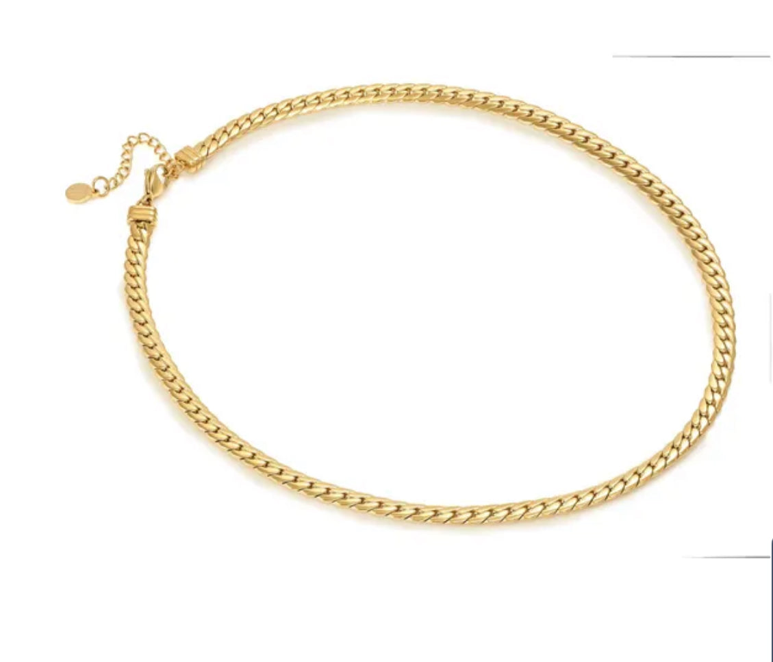 134307 012 ECCLECTICA NECKLACE, FLAT CHAIN