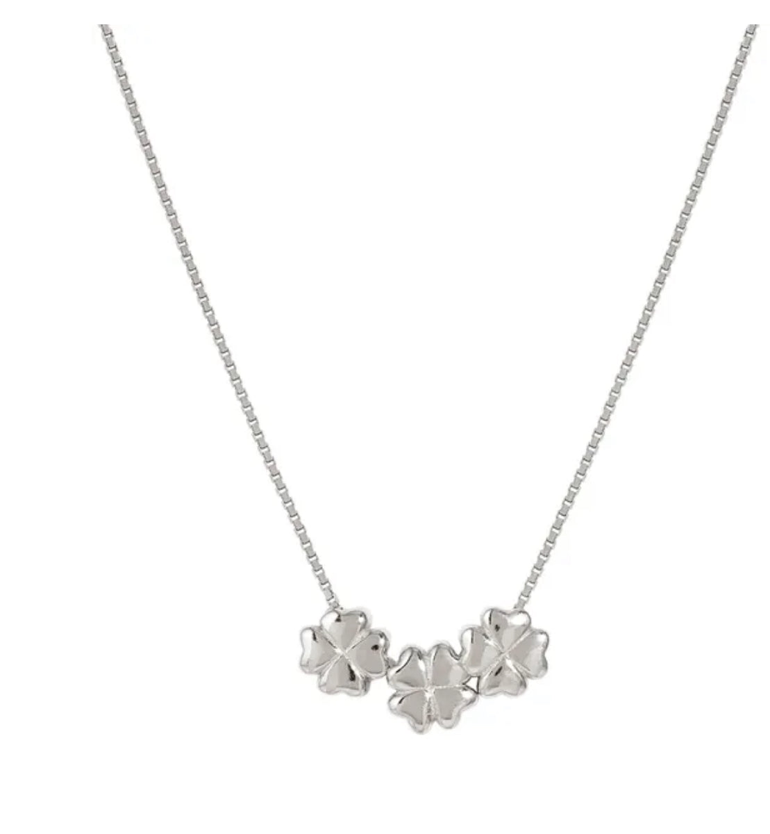 241305 001 ARMONICA NECKLACE, 3 FOUR-LEAF CLOVERS