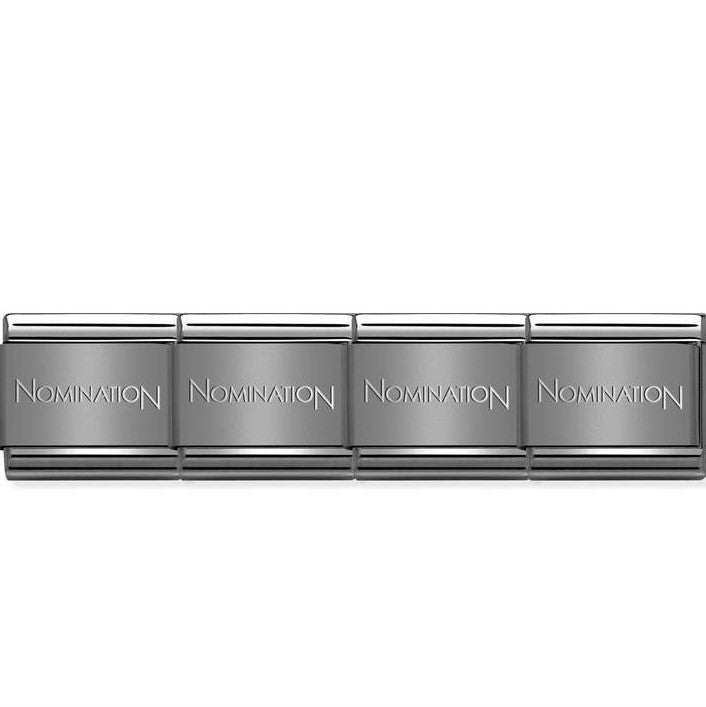 Base Bracelet Stainless Steel & Black Coloured PVD,must always be accompanied by at least 1 decorated link which will be attached to the base