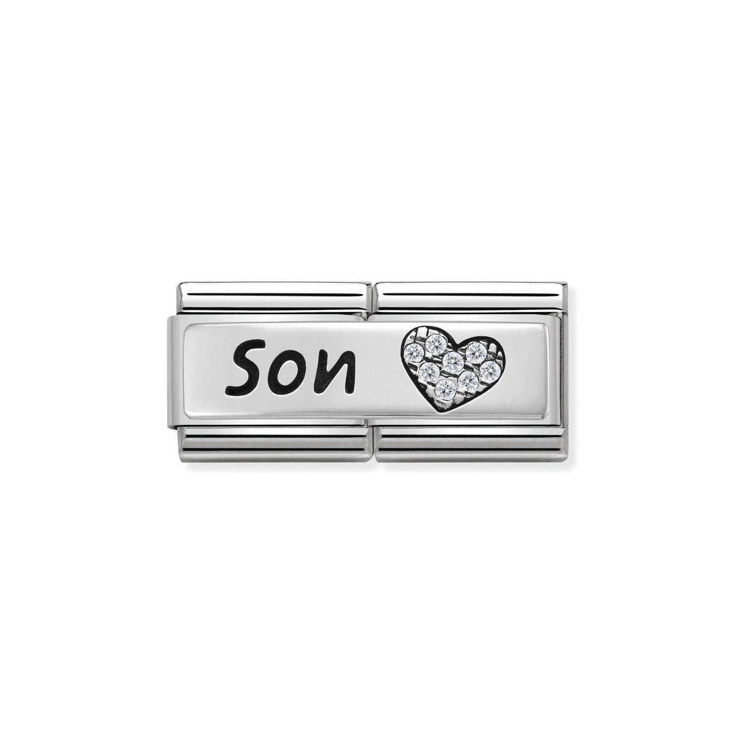 330731/03 Classic Silver, CZ Double. SON