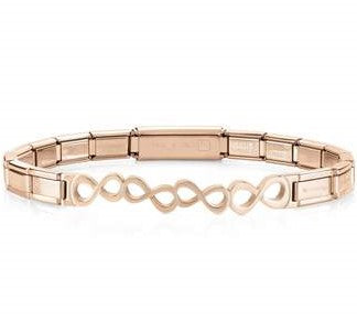 TRENDSETTER in stainless steel with Rose Gold Col. PVD Coating Infinity 021111/010