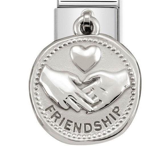 331804/04 Classic CHARMS WISHES steel &silver 925 FRIENDSHIP