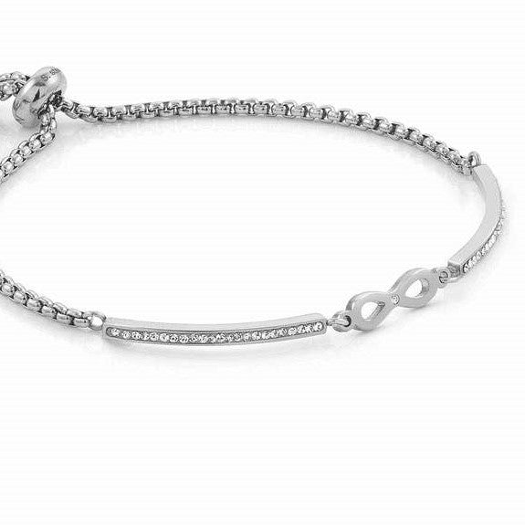 028003/024 MILLELUCI bracelet,S/steel,CZ Infinity