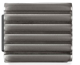 230108/07 Glam black finish steel Small Stripes