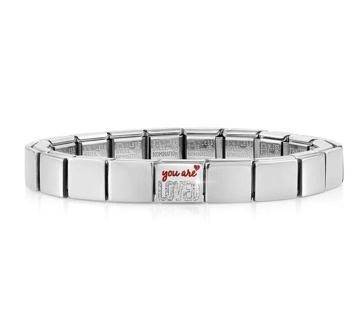 239101/08 GLAM bracelet,1 symbol You are LOVED