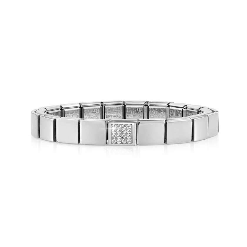 239101/14 GLAM bracelet,1 symbol,Crystals WHITE Pave