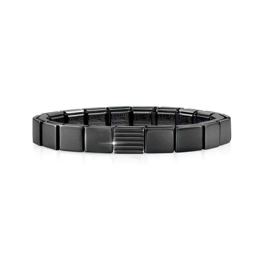 239102/05 GLAM bracelet,1 symbol BLACK finish Small stripes