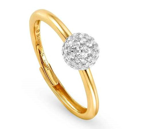 149000/012 SOUL ring, 925 silver,CZ,Yellow Gold Plate