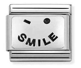330109/57 Classic S/steel,925 silver,Smile