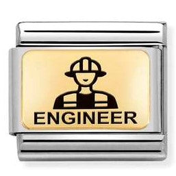 030166/19 Classic PLATES (IC),steel yellow gold. Engineer