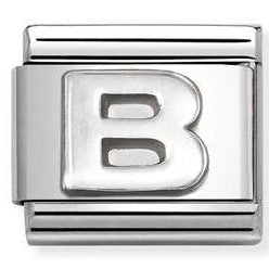 330113/02 Classic LETTER B S/steel. 925 silver