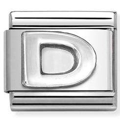 330113/04 Classic LETTER D S/steel. 925 silver