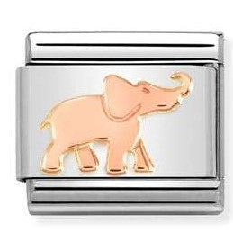 430104/45 Classic steel, 9ct Rose gold Elephant