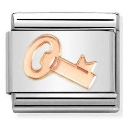 430104/48 Classic steel, 9 ct Rose gold Key