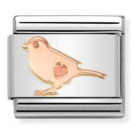 430104/54 Classic steel 9ct Rose gold Little bird