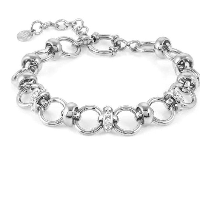 UNCONDITIONALLY bracelet, steel,CZ.