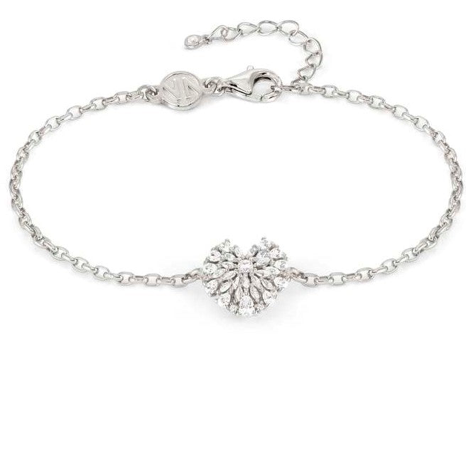 RAYOFLIGHT bracelet 925 silver CZ Heart