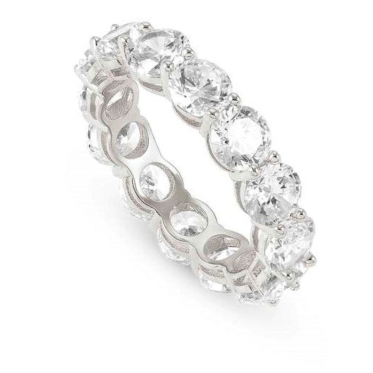 CHIC & CHARM JOYFUL ed. ring in 925 silver and cz (LARGE) Silver Size 15