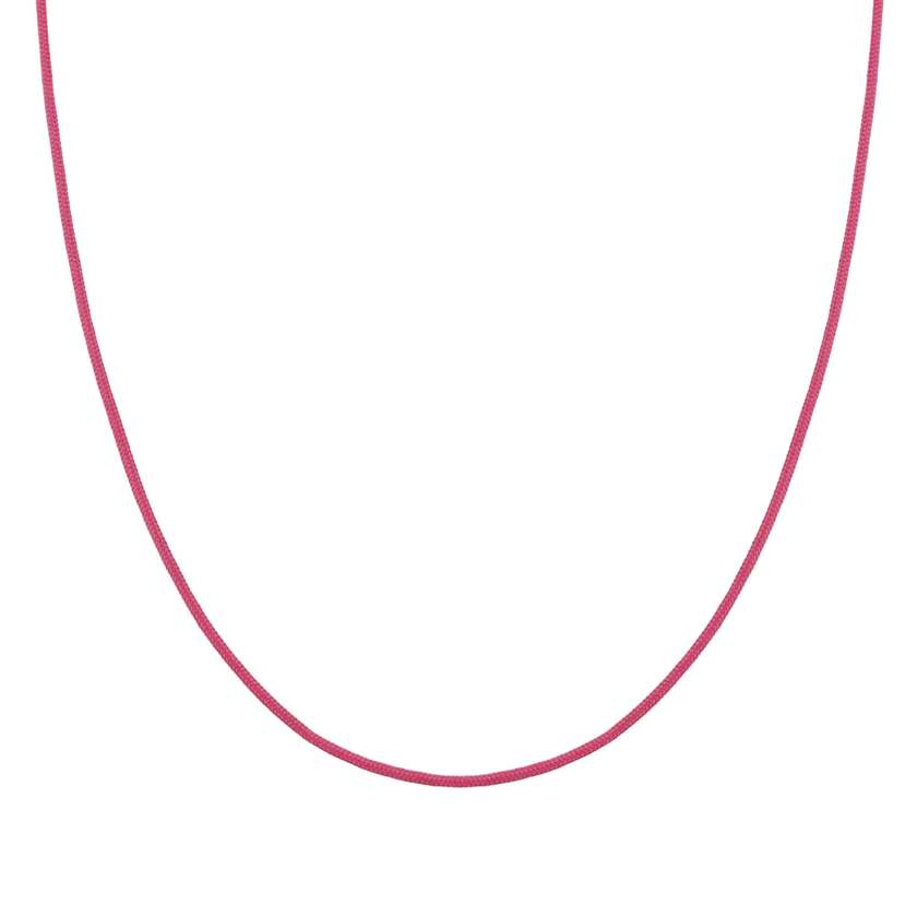 SEIMIA necklace ed. CANDY in 925 silver and fabric RED
