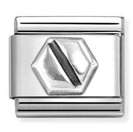 330101/64 Classic OXIDIZED ,steel,925 silver Hex screw