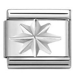 330106/06 Classic SYMBOLS ,steel 925 silver Wind rose