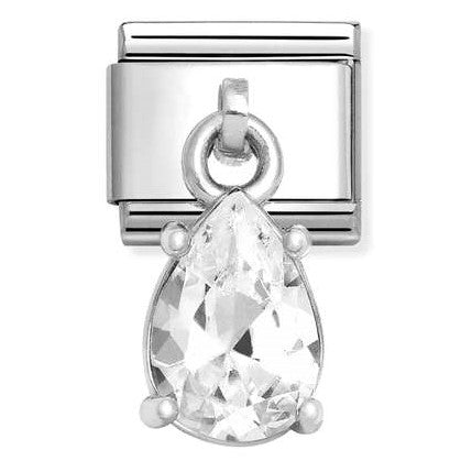 331812/10 Classic CHARMS CZ steel, 925 sterling silver