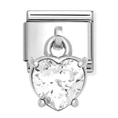 331812/12 Classic CHARMS CZ steel, 925 sterling silver