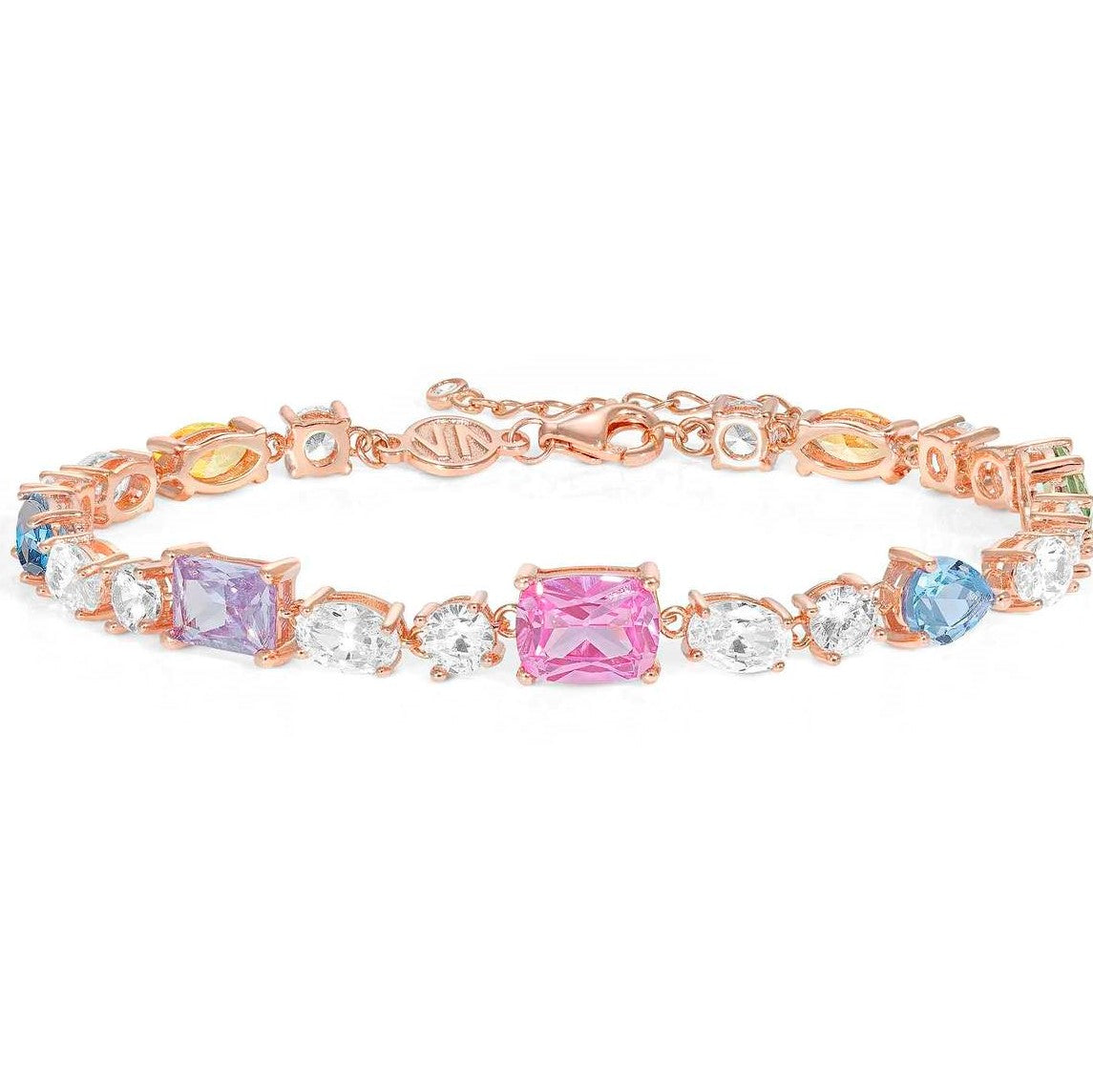 COLOUR WAVE bracelet RICH 925 sterling silver,CZ Rose Gold 149825/011