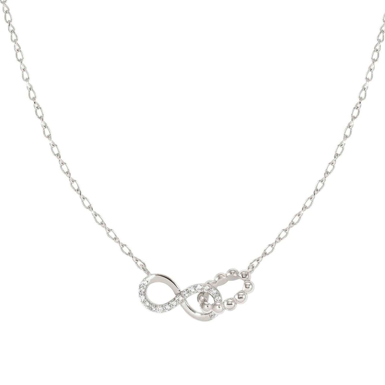 LOVECLOUD necklace in 925 sterling silver and cz Infinity Silver