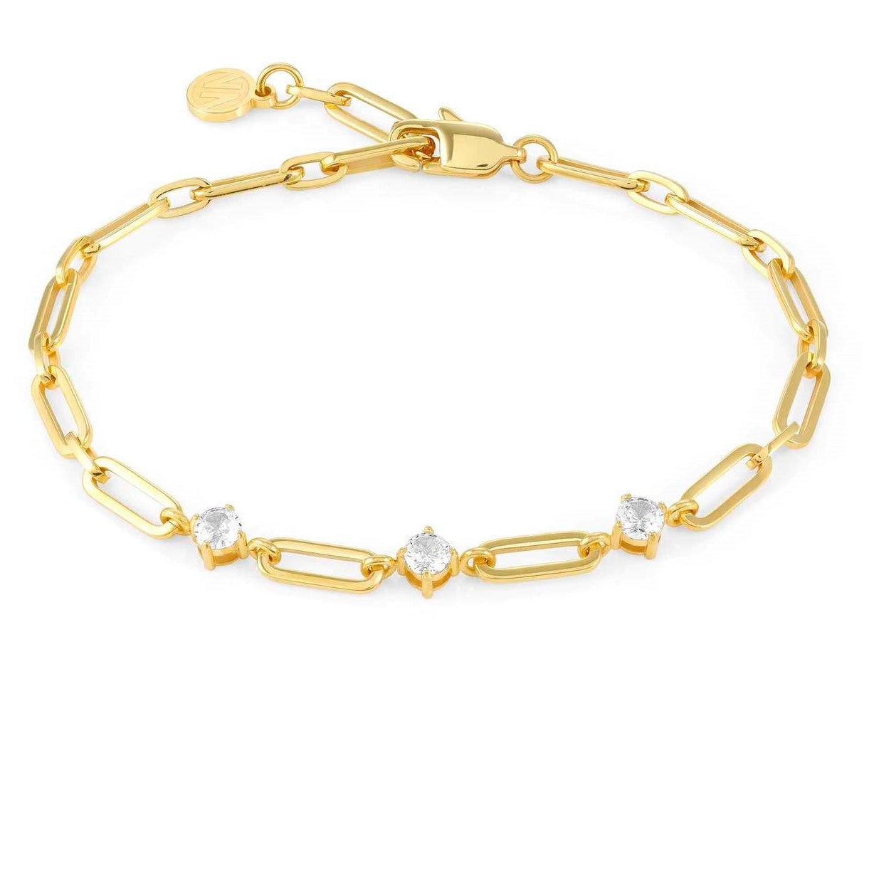 CHAINSOFSTYLE bracelet,steel,cz Yellow Gold 029400/012