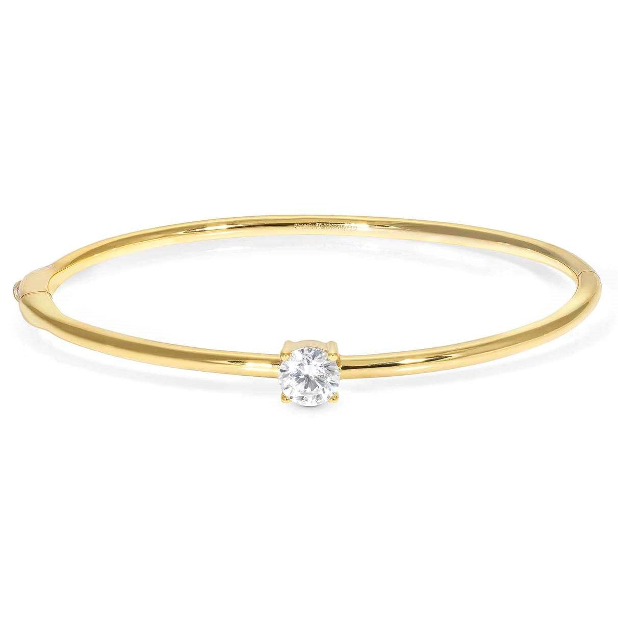 COLOUR WAVE bracelet,925 silver,CZ,SMALL RIGID Yellow Gold149837/012