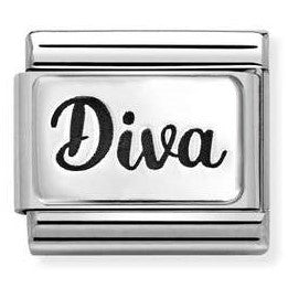 330111/42 Classic PLATES steel and 925 silver Diva