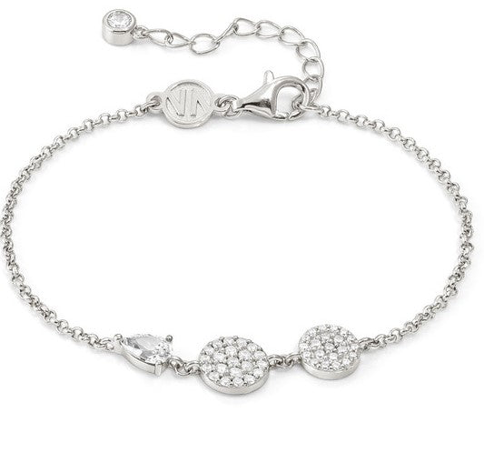 LUCENTISSIMA bracelets. 925 sterling silver. cz Silver Round