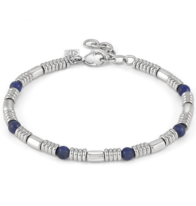 INSTINCTSTYLE bracelet ed. STONES steel SODALITE