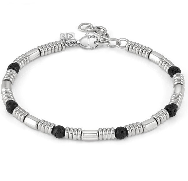INSTINCTSTYLE bracelet ed. STONES.steel , LAVA STONE
