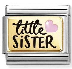 030289/06 Classic steel, enamel, 18k gold Little Sister