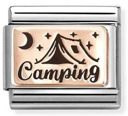 430211/21 Classic steel, 9k rose gold Camping